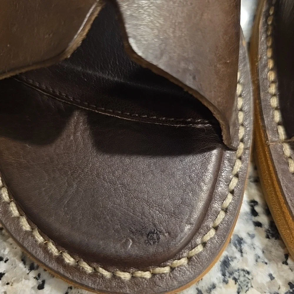 NICE Astorflex Haichflex Brown Leather Sandals Size 44 Made In Italy Vera Pelle